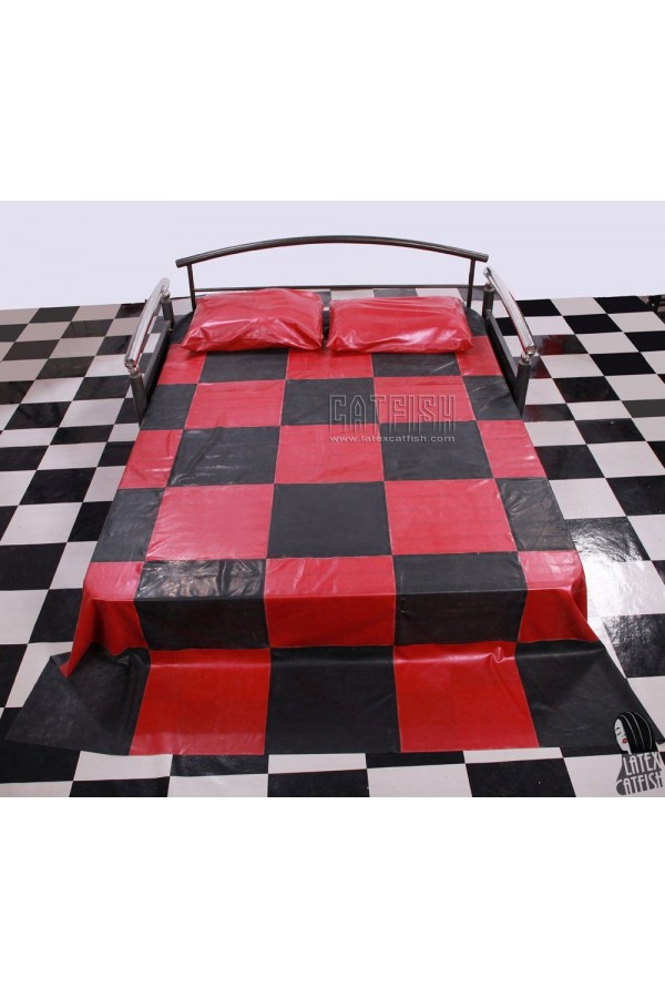 Checkered Rubber Bed Sheet